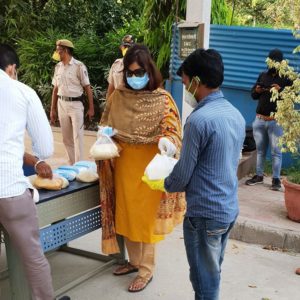 Distributed Dry Ration Kits, Masks to Migrant labourers during COVID-19 Lockdown.