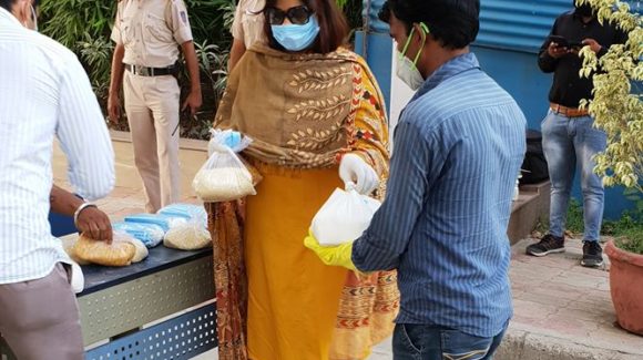 Distributed Dry Ration Kits, Masks to Migrant labourers during COVID-19 Lockdown.
