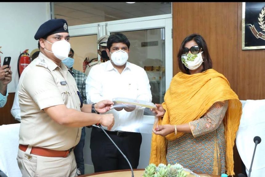 Handed over 1200 face shields for the Delhi Police Personnel during COVID-19 Pandemic